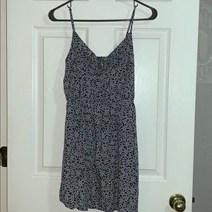 DIVIDED H&M | Navy & White Print Dress